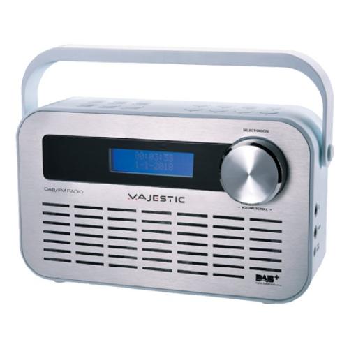 Panasonic RF-D30BTEG, DAB+ Radio Portatile Digitale Grigio, Bianco