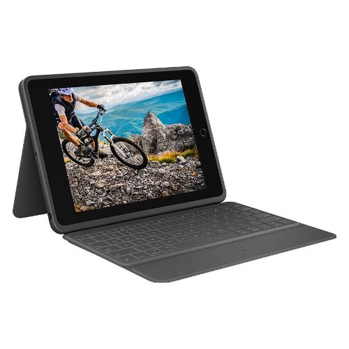 Logitech Custodia con tastiera IPAD 9a Gen RUGGED FOLIO Black 920 009316