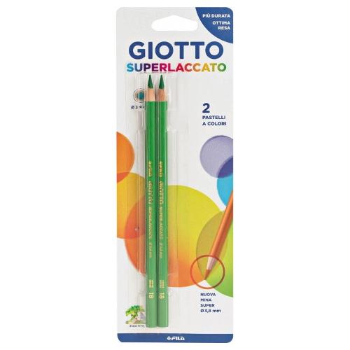 Matite colorate classiche 2 pz GIOTTO Superlaccato Verde 02251800