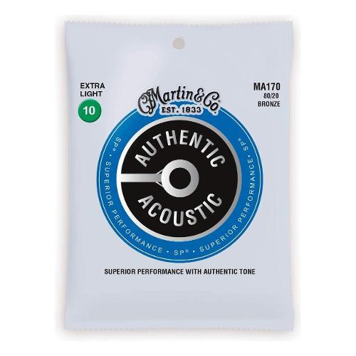 Martin & Co Muta corde chitarra acustica SUPERIOR PERFOMANCE 80 20 Extra Light Bronze MA170