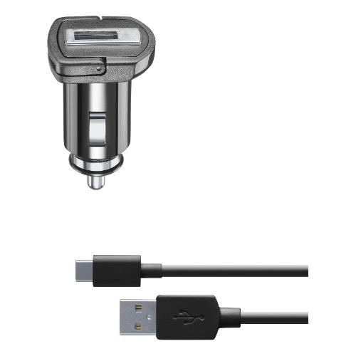 Cellular Line Caricabatterie accendisigari USB Type-C CAR CHARGER 10W Black CBRKIT10WTYCK