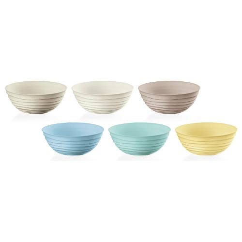 Guzzini Set coppette Plastica 6 pz (348ml) TIERRA Colori assortiti 17500052
