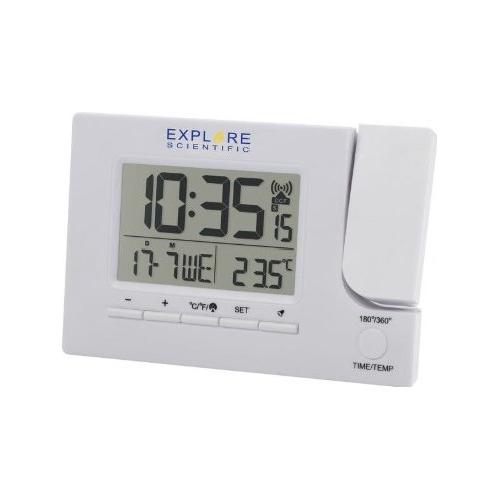 Explore Scientific Sveglia Multifunzione radiocontrollata Bianco RDP1003WHT