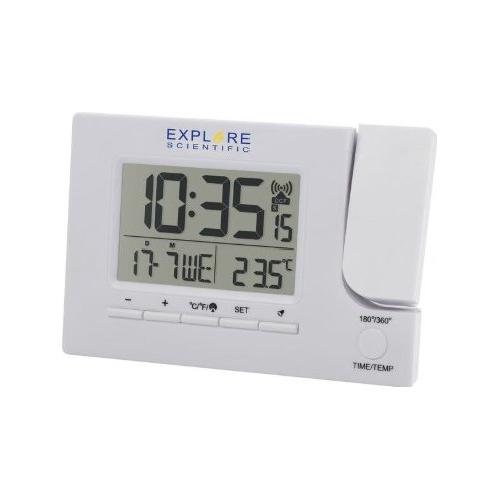 EXPLORE SCIENTIFIC - RDC1000 SVEGLIA RADIOCONTROLLATA CON DISPLAY-White