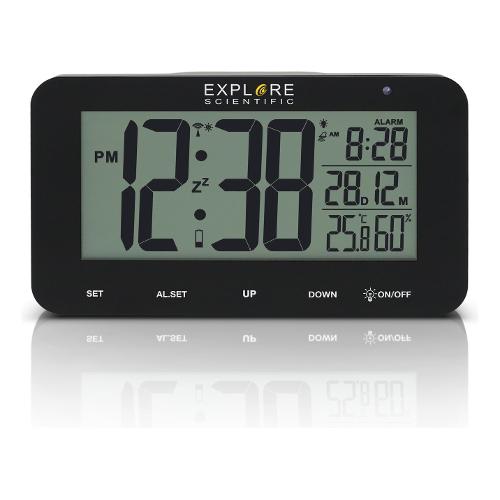 Explore Scientific Sveglia Multifunzione radiocontrollata Black RDC1004