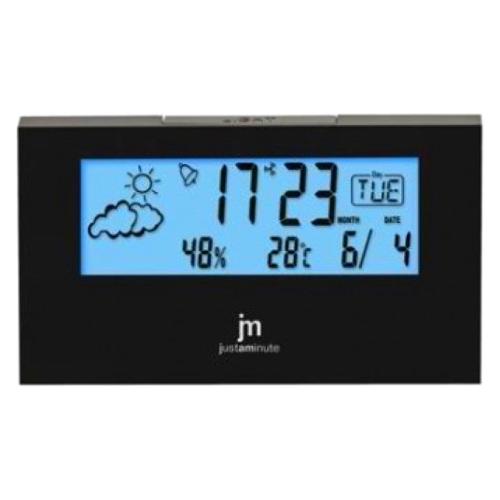 Lowell Sveglia JUSTAMINUTE Multifunzione + meteo con snooze Black JD 9523N