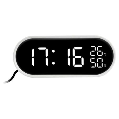 Lowell Sveglia JUSTAMINUTE Multifunzione touch con snooze Bianco JE5110B