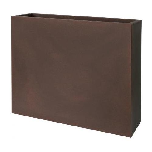 Euro 3 Plast Fioriera rettangolare alta (80x25x70 cm) STYLE KUBEHIGH Ruggine 2777 E5