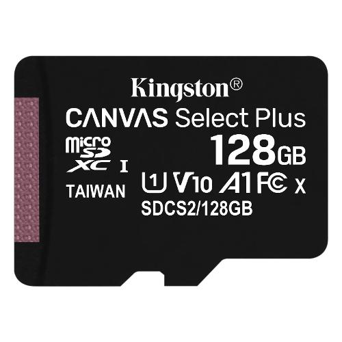 Kingston MicroSD 128GB CANVAS Select Plus Black SDCS2 128GB