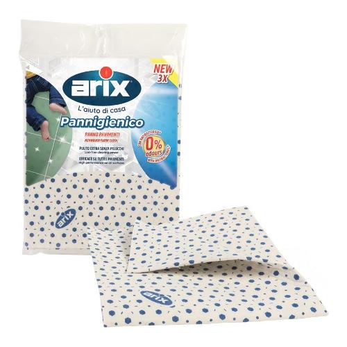 Arix Set panni pavimenti 3 pz TNT (50x45cm) Pannigienico 3495