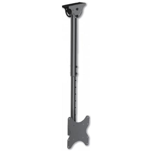 Techly Supporto monitor TV soffitto ( 50 Kg ) VESA 200 x 200 Telescopico Black ICA CPLB 922L
