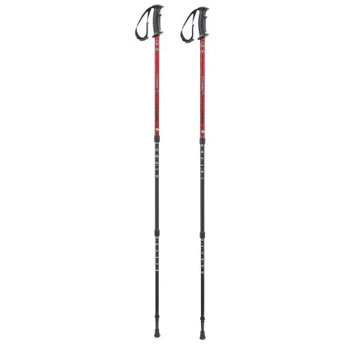 Ferrino Set bastoni trekking 2 pz (60-135cm) GTA Rosso 78119IRR