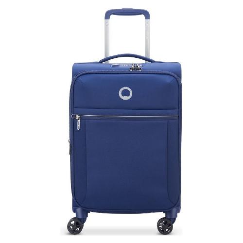 Delsey Trolley cabina morbido 4 ruote (35x25x55 cm) BROCHANT blu 00225680102