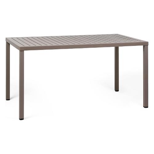 Nardi Tavolo impilabile alluminio CUBE 140 x 80 Fisso Tortora (140x80x75,5cm) 47759 10 000