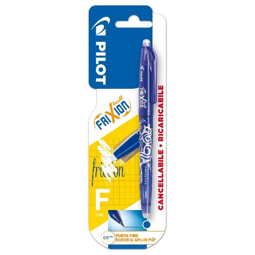 Pilot Penna cancellabile roller cappuccio tratto Fine - 0,5 mm Ball FRIXION Blu gel 3802517