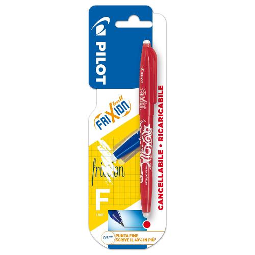 Pilot Penna cancellabile roller cappuccio tratto Fine - 0,5 mm Ball FRIXION Rosso gel 3802524