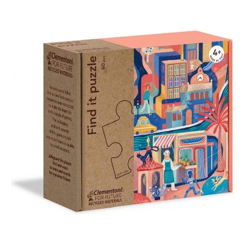 Clementoni Puzzle 60 pz Find It Puzzle Sweetest City 4-8a 16222
