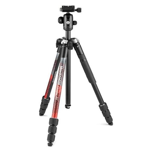 Manfrotto Treppiede con Testa 8 Kg ELEMENT Mii Black e Red MKELMII4RD BH