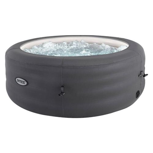 Intex Spa idromassaggio Simple Spa (196x66cm) 4 persone BUBBLE MASSAGE Grigio 28482EX