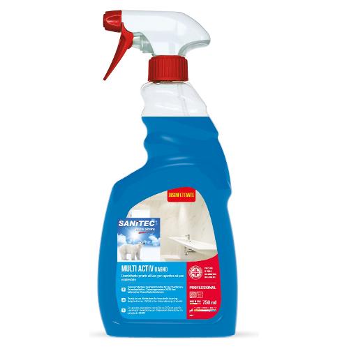 Sanitec Detergente igienizzante Multi Activ Bagno Haccp flacone vapo 750 ml 1822 S