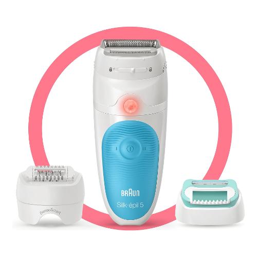 Braun Epilatore SILK EPIL 5 Bianco e Azzurro 5 610