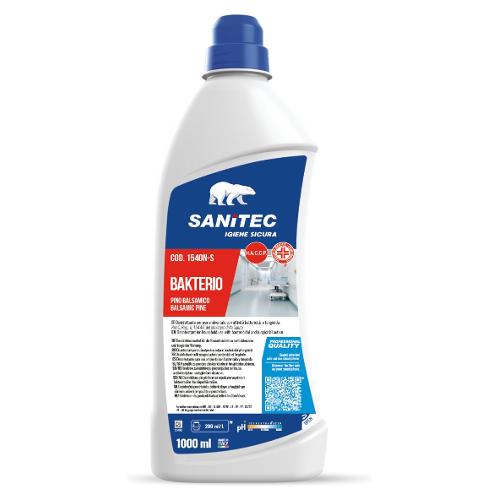 Sanitec Detergente igienizzante Disinfettante Bakterio Haccp flacone 1,0 lt 1540N S