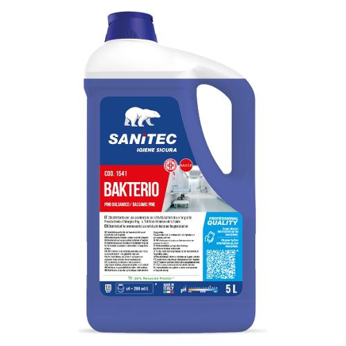 Sanitec Detergente igienizzante Disinfettante Bakterio Haccp tanica 5,0 lt 1541