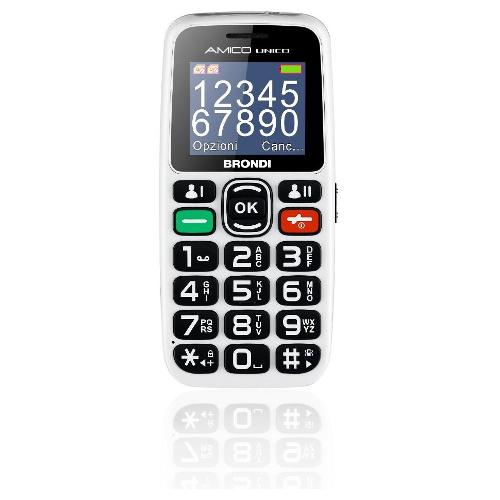 Brondi Cellulare 2G Gprs AMICO Unico Dual Sim Bianco