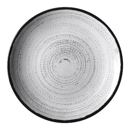 Brunner Piatto da dessert melamina (20cm) TIVOLI Bianco e Grigio 0830027N C7X