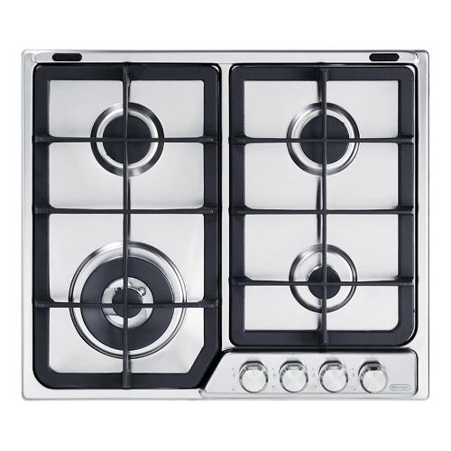 De Longhi Piano cottura gas 4 zone PROFESSIONAL Pfi 46 Gh Inox (60cm)