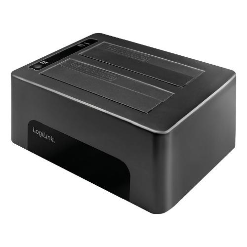 Logilink Docking hard disk 2.5" e 3.5" QP0029 Doppio Bay Nero I CASE SATA TST56
