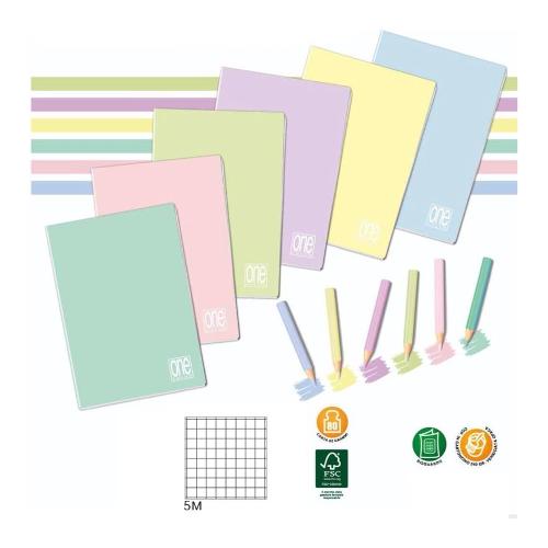 Blasetti Quaderno quadretti 5 mm A4 ONE COLOR assortito 6579