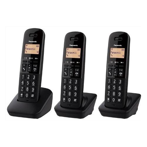 Panasonic Cordless Trio Dect Black KX TGB613JTB