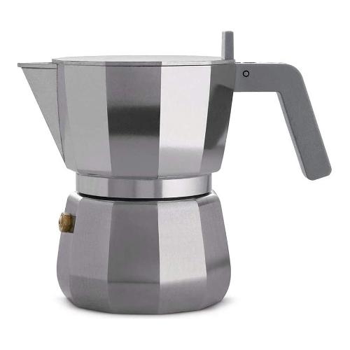 Alessi Caffettiera Alluminio 3 Tazze MOKA Cromo satinato DC06 3