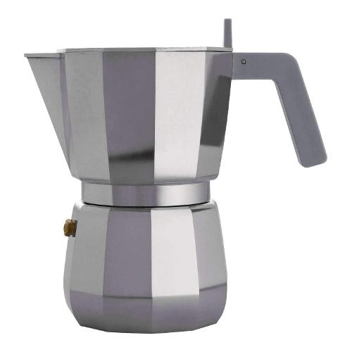Alessi Caffettiera Alluminio 6 Tazze MOKA Cromo satinato DC06 6
