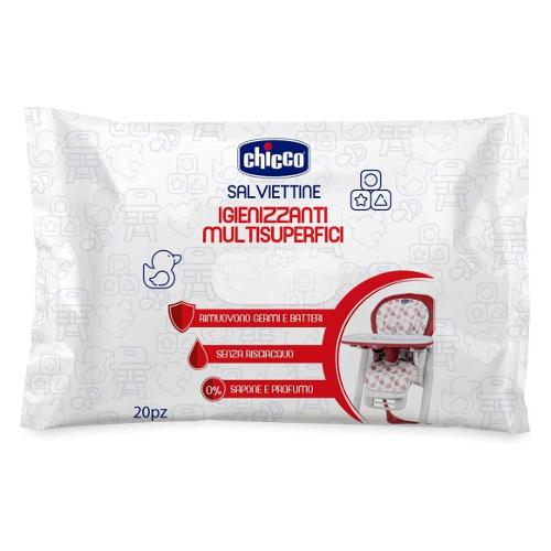 Chicco Set salviette detergenti Igienizzanti Multisuperfici 20 pz 00010636000000