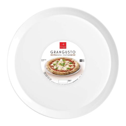 Bormioli Rocco Piatto pizza Vetro temperato (33,5cm) GRANGUSTO Bianco opale