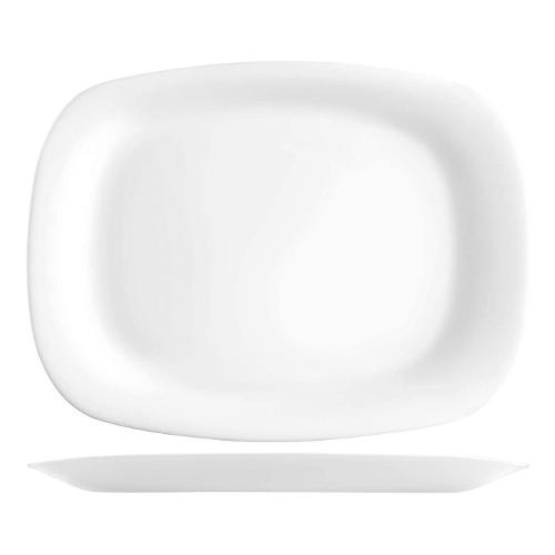 Bormioli Rocco Piatto piano Vetro temperato (28x21cm) GRANGUSTO Bianco opale