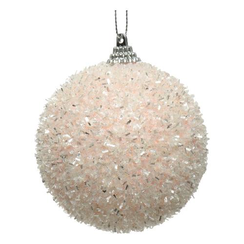 Kaemingk Pallina albero Natale (1pz-10cm) Polistirolo Sfera Foam Pink 457824