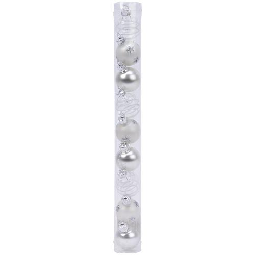 Kaemingk Set palline albero di natale (9 pz) (3cm) Vetro Silver 010062