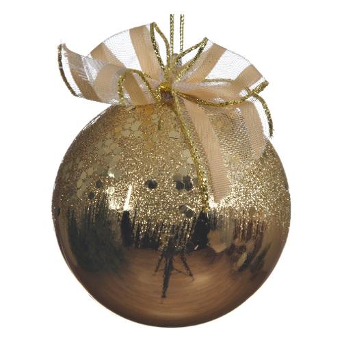 Kaemingk Pallina albero Plastica Gold 027006 (8cm)