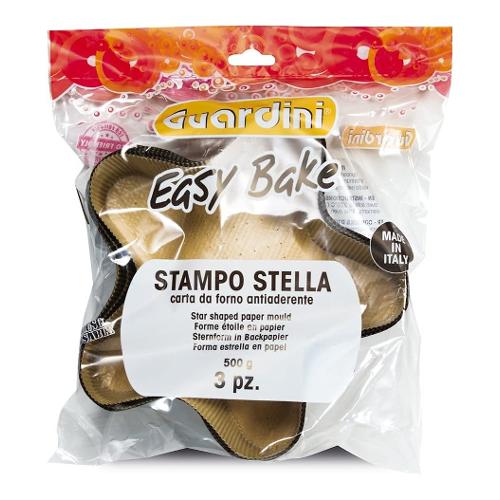 Guardini Set stampi Carta forno Torta 3 pz Stelle 15768