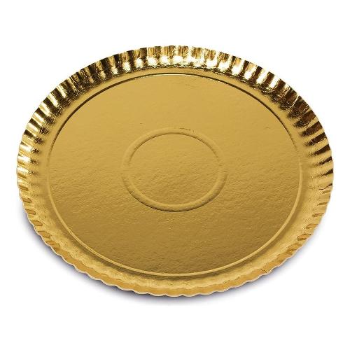 Guardini Set vassoi monouso 3 pz Cartone (24cm) EASY BAKE Oro 15794