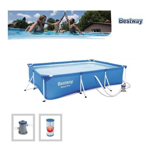 Bestway Piscina STEEL PRO Frame con Pompa (300x200x66 cm) Blu 56411