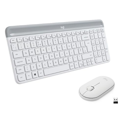 Set Tastiera E Mouse Wireless Ultra Sottile Combo Tastiera E