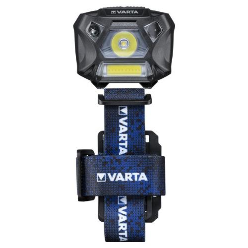 Varta Torcia elettrica frontale con sensore movimento Headlight nero LED 3W 150 lm 018648101421