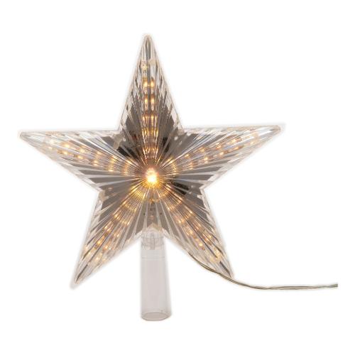 Kaemingk Puntale albero di natale Stella con 31 Led Bianco caldo 495201 (22cm)