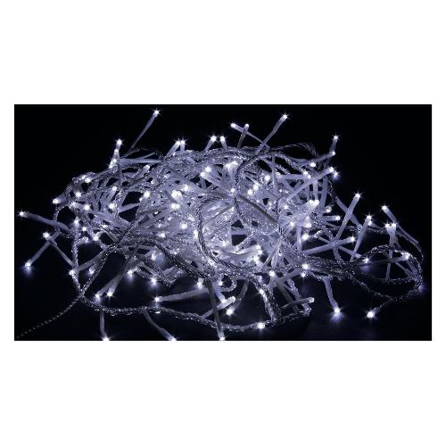 Giocoplast Filo Trasparente 500 luci - LED Bianco (25 + 4 mt) 8 Giochi di luce IP44 143 20525
