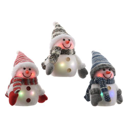 Kaemingk Pupazzo di neve giochi di luce (15cm) 4 luci - LED IP20 Assortito 482633