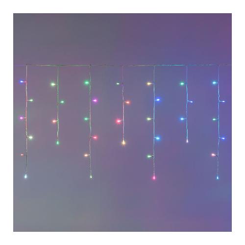 Lotti Tenda luminosa Natale 180 luci - LED (6 + 4 mt) Giochi di luce IP44 Bianco 48126